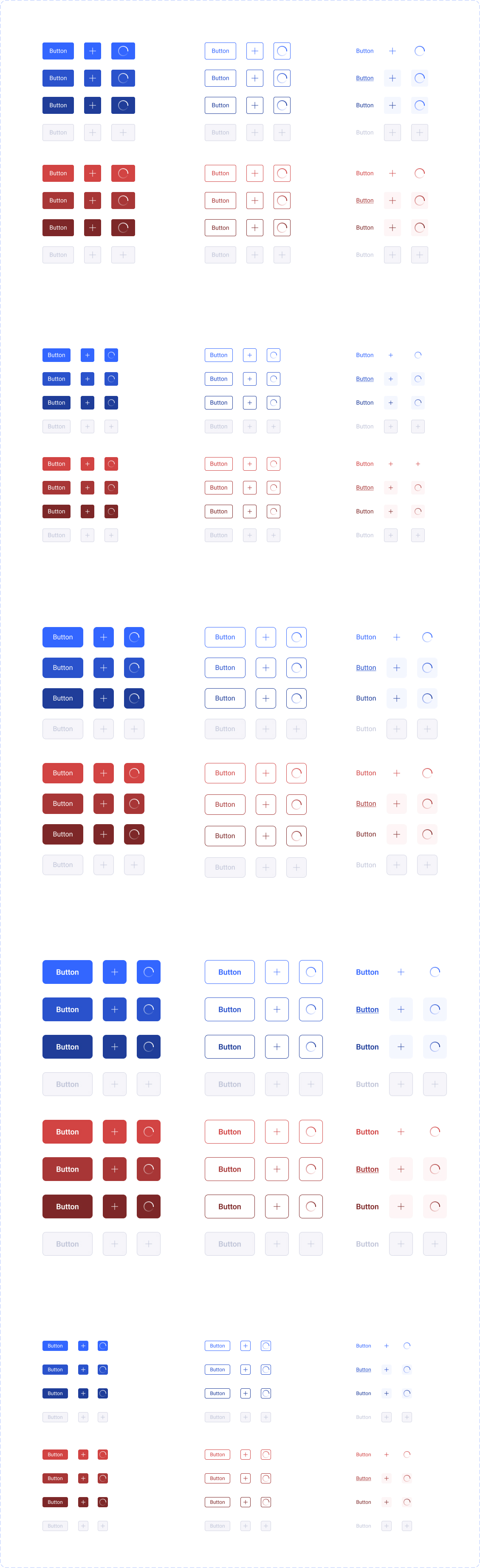 EasyDMARC button component — variants, sizes, and states.