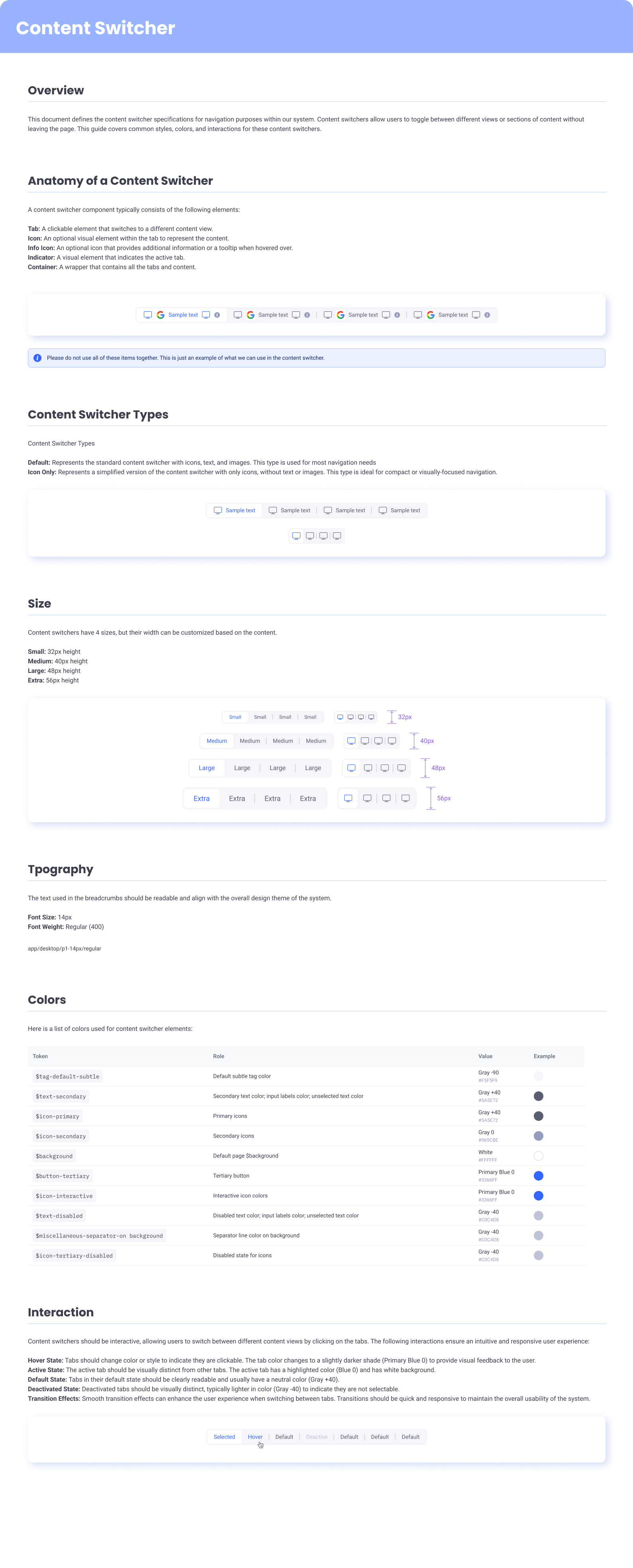 EasyDMARC content switcher — a denser two- or three-option control for switching the visible content area.