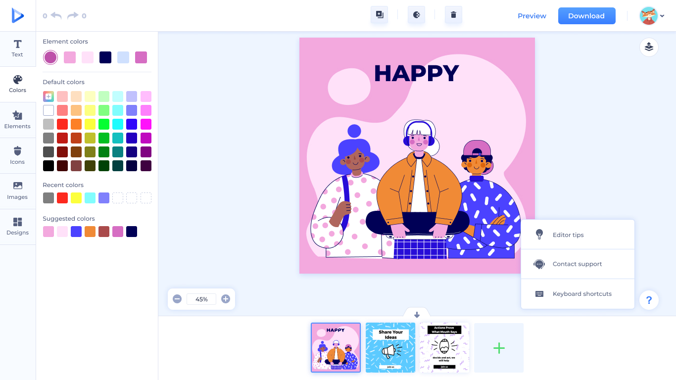 Help/question button — light mode.